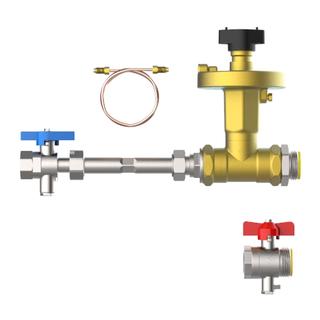Strawa Anschlussgarnitur e-class AG 3/4" WMZ-2F-DP25, horizontal