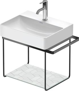 Duravit Metallkonsole DuraSquare 56,5x38cm, wandhängend, schwarz matt