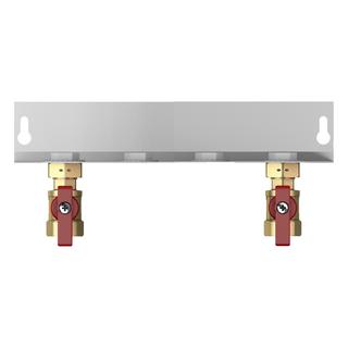 Flamco Schiene LogoEco Compact E HW mit Kugelhähnen 2x DN 20, gerade