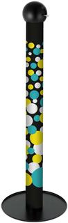 Keuco Desinfektionsmittelspender Dots-sw/bunt, Standmod., gepulv. Kugelk.
