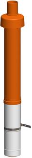ATEC Dachdurchführung DN 100/150, rot 1100mm, konzentrisch