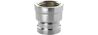 ASW Doppelmuffe Messing CW617N verchromt, reduziert