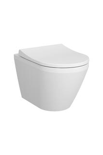 VitrA WC-Paket Integra 35,5x54,5cm, o. Spülrand, Weiß Hochglanz