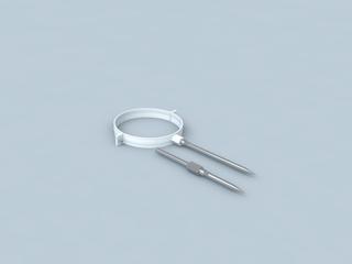 Rohrschelle Polyline LAS weiß