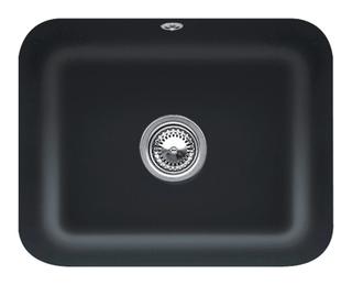 V&B Unterbauspüle Cisterna 60C m Abl.garn, Exzenter, ebony CeramicPlus