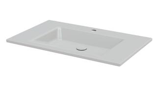 Einbau-Waschtisch BetteAqua A071 80x49,5cm, HLW1, PW, silver