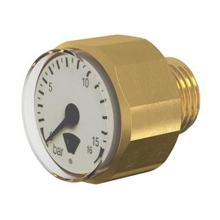 Meibes Systemtrenner Prescor BFP CA 22x26x22mm, G 1/4 AG, Manometer