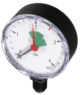 Resideo Manometer G 1/4, Teilung 0-4 bar, d= 63mm