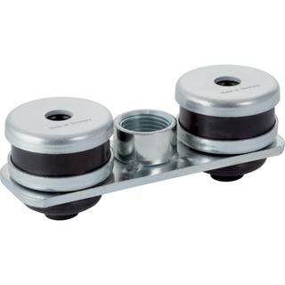 Geberit Grundplatten-Dämmset rechteckig, 2-Loch, Gewindemuffe 1/2"