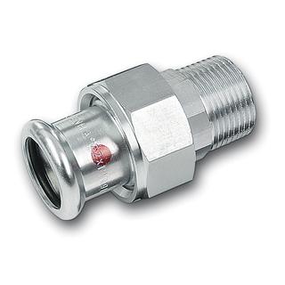 Sanha Verschraubung Therm 24333G 42mmx1 1/2", flachd., Innenpressende/AG