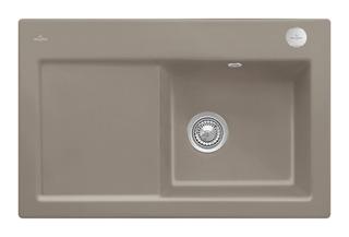 V&B Spüle Subway 45 m Abl.garn, Exzenter, timber CeramicPlus