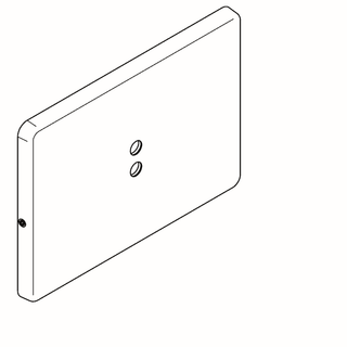 AR Edelstahlabdeckplatte, A3000open, 207x147 mm, 2000109488