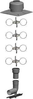 ATEC Schacht-Set PolyTop DN 80-100, mit Mündung aus Kunststoff