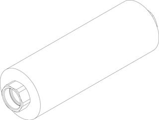 BOSCH Ersatzteil TTNR: 8738804070 Metallwellschlauch DN25 Lg850 schw everp