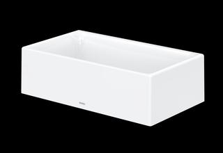 TOTO Aufsatzwaschtisch CS 40x23x15,2cm, ek, we., o. Hahnl., o. ÜL