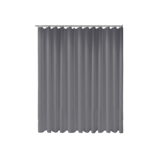 Keuco Duschvorhang Plan uni 2000x1800mm, 11 Ösen, anthrazit