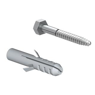 Wemefa Schrauben-/Dübel-Set 307 3 Schrauben 8x60mm, 3 Dübel 10mm