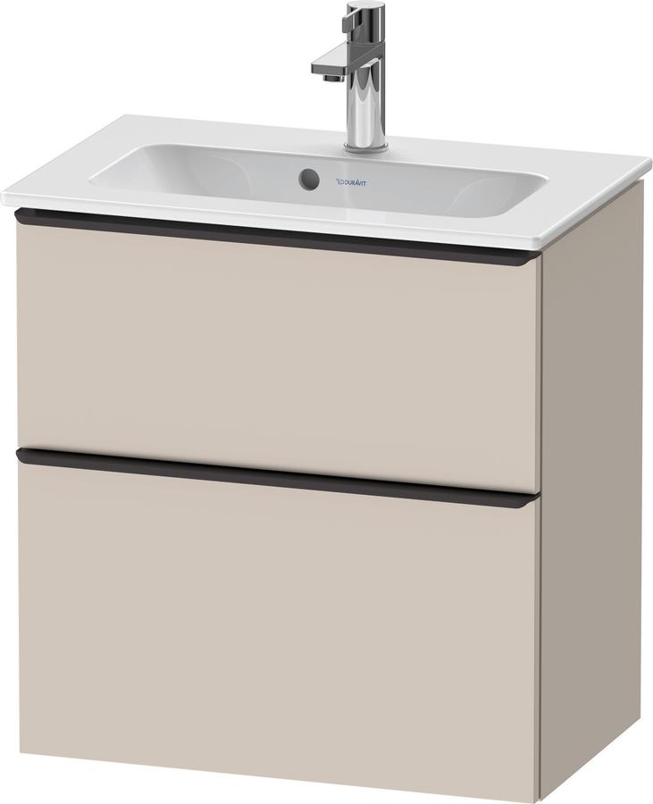 Artikelbild 1 des Artikels „Duravit WT-Unterschrank D-Neo Compact 61x37,2, sw/Taup m, 1 Kast, 1 A, wandh 61 x 37,2 | diamantschwarz/taupe matt“