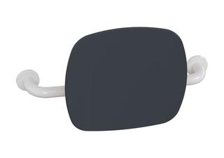 HEWI Rückenstütze 801 Wandabst. 150mm, Lehne anthr, signalweiß