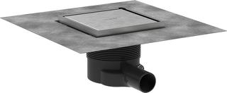 hansgrohe Punktab RainDrain Brillance Komplettset, 150x150mm, Edelstahl finish