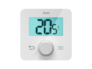 TECE Raumbediengerät SH-DTP TECEfloor Temp., LCD-Display, programmierbar, weiß