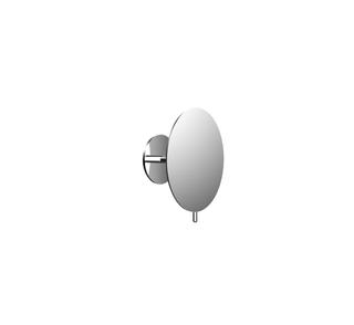 EMCO Klebe-Wandspiegel Pure d= 200mm, chrom, rund, mit Griff, 7-fach