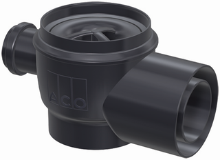 ACO Bodenablauf Easyflow Standard DN 70/100, waag., mit Zulauf, Kunststoff