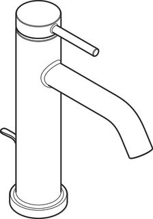 hansgrohe Einhebel-Waschtisch-Armatur Tecturis S Ausladung 116 mm, mit Zugstangen-Ablaufgarnitur