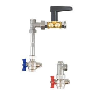 Strawa Anschlussgarnitur e-class AG3/4" -V-WMZ-2F-SRV15, vertikal