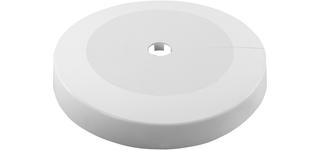 STEDO Scharnierrosette d 15mm, Höhe 23mm, Außen 130mm, ABS weiß