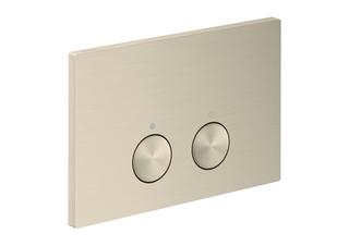 hansgrohe Betätigungspl. Axor FlushPlate f 2-Mg-Spül., Metall, brushed nickel