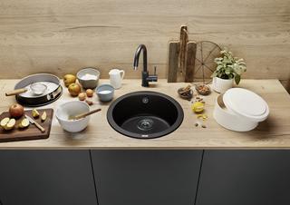 Blanco Becken BLANCORONDO SILGRANIT d= 45cm, cafe, ohne Ablauffernbedienung