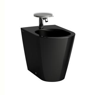 Laufen Stand-Bidet KARTELL 37x56cm, 1 Hahnloch, schwarz glänzend
