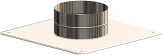 ATEC Aufs.platte PolyClassic +Iron/White DN 160/230, 500x500mm, PP, ES blank