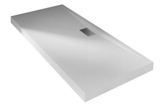 Kinedo Kinesurf Duschwanne 80x170 weiß H:9cm PN6 Biocryl + Ablauf Längseite