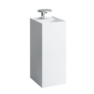 Laufen Waschtisch KARTELL 37,5x43,5x90cm, frei., o. ÜL, 3 HL, weiß