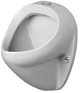 Duravit Absaug-Urinal Jim 36x35,5cm, Zulauf von oben, weiß