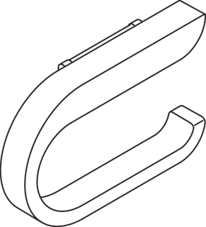 HEWI Bügel-Papierhalter System 800 140 x 90 x 27 mm, klappbar
