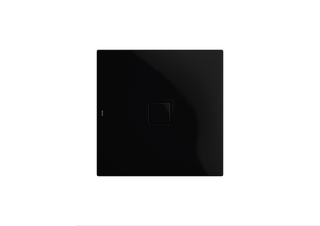Kaldewei Duschfläche CONOFLAT 852-5 80x80cm, fl., m Träg., P-E, schwarz