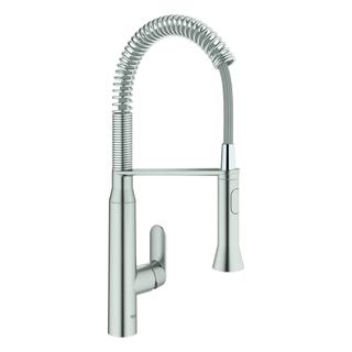 GROHE Spültisch-Einhebelmischer K7 1/2", Profibrause, supersteel