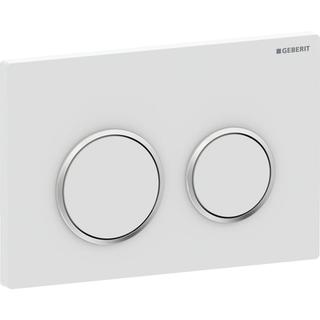Geberit Abdeckplatte Omega20 Round Pl/T w ma lac, Rg. hgl-vc, f 2-Mg-Spül.