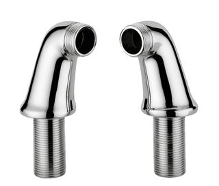 AQVAZONE Wannenaufsatz chrom, 3/4"x1/2", Paar