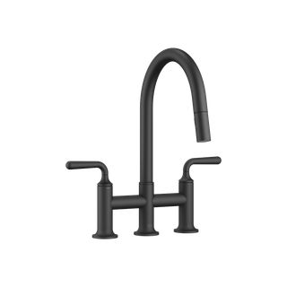 Dornbracht 3-L-Br.-Armatur VAIA Pull-d m Brausefkt., Ausl. 240mm, schwarz matt
