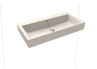 Kaldewei Wand-Waschtisch PURO 3165 90x46cm, o. Hahnl., P-E, pergamon