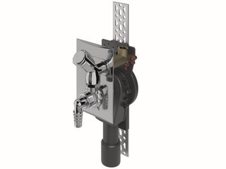 Dallmer UP-Waschgeräte-Siphon 406 DN 40/50, se., Pl KS, verchr., 120x180mm