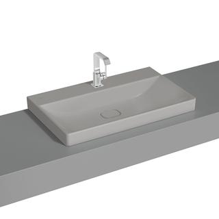 VitrA Aufsatzwaschtisch New Metropole steingrau ma, 80x47x17cm, o. ÜL.Schl.