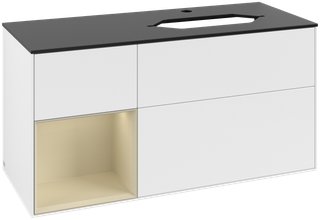V&B Waschtisch-Unterschrank Finion 120cm, Pl b m, Rg l si G m La, wh. m Lac