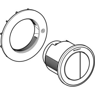 Geberit WC-Steuerung Typ 10 pneumatisch, 2-Mengen-Spülung