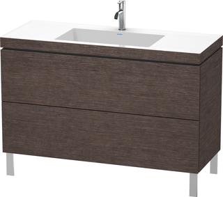 Duravit WT-Unterschrank c-bonded L-Cube 120x48cm, 1 HL, E d geb., 2 Ausz., steh.