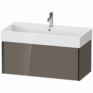DU WTU wandh. XViu 397x984x454mm 1 Ausz.schwarz matt/flan. grey hgl. ES Ah.